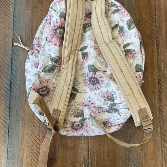 O’Neill Floral Flower Backpack Book Bag - Picture 2 of 7